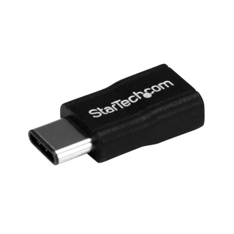 StarTech.com USB 2.0 Male USB Type C to Male Micro USB Type B USB Adapter Black USB2CUBADP