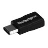 StarTech.com USB 2.0 Male USB Type C to Male Micro USB Type B USB Adapter Black USB2CUBADP