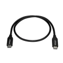 StarTech.com USB 2.0 Male USB Type C to Male USB Type C Cable Black 500mm USB2CC50CM