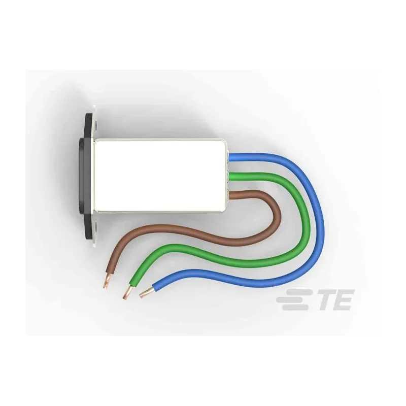 TE Connectivity High Performance 250V AC 3A Flange IEC Filter Wire Corcom EJT Series 3EJT8F