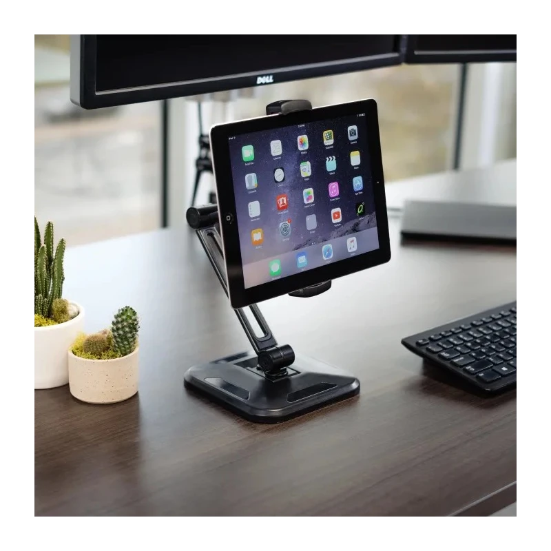 StarTech.com Black Aluminium and Plastic Tablet Stand for use with iPad ARMTBLTDT