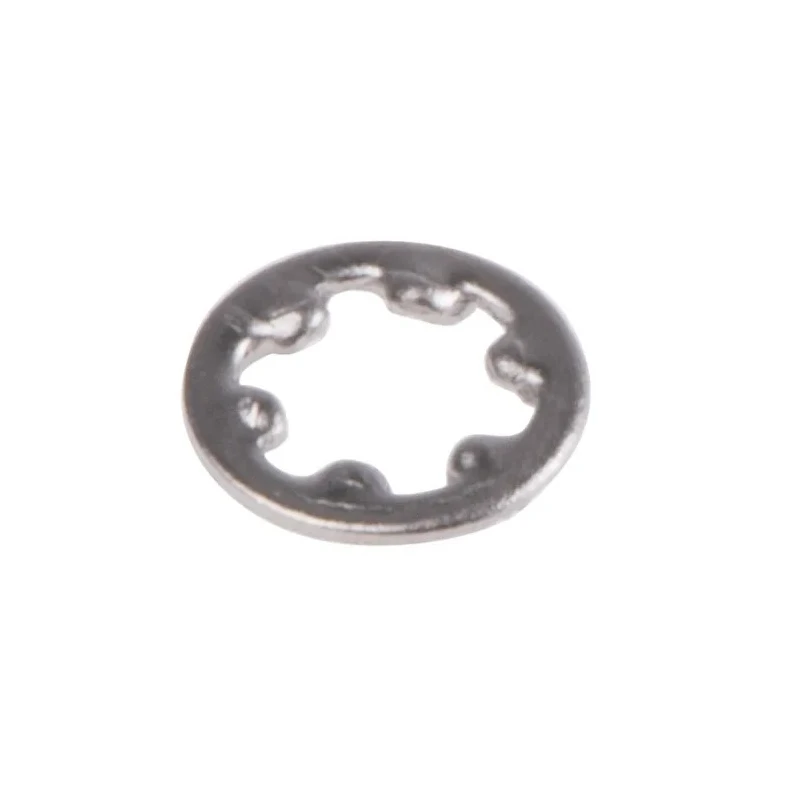 RS PRO Stainless Steel Plain Internal Tooth Shakeproof Washer M2 DIN 6797J 187-0535