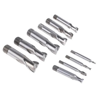 RS PRO Screwed Slot Drill Set 2 Flutes High Speed Steel Cobalt BS 122-4 Standard Model 185-7557