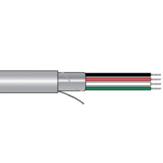 Alpha Wire Alpha Essentials Communication & Control Control Cable 3 Cores 24 AWG Screened 30 m Grey Polyvinyl 6300/3 SL005