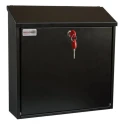 Securikey Galvanised Steel Black Mailbox 370 mm Height x 365 mm Width x 110 mm Depth BSPB-TOP365-RK