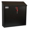 Securikey Galvanised Steel Black Mailbox 370 mm Height x 365 mm Width x 110 mm Depth BSPB-TOP365-RK
