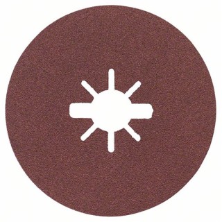 Bosch X Lock Aluminium Oxide Abrasive Disc, 115 mm Diameter, P80 Grit, Pack of 50 2608619168