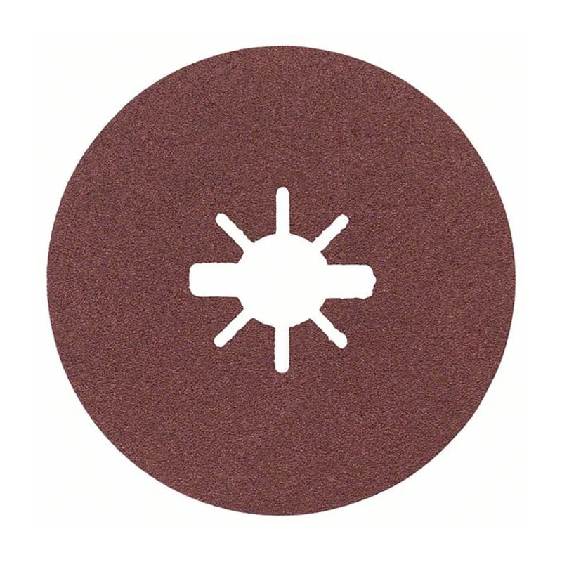Bosch X Lock Aluminium Oxide Abrasive Disc, 115 mm Diameter, P80 Grit, Pack of 50 2608619168