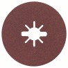 Bosch X Lock Aluminium Oxide Abrasive Disc, 115 mm Diameter, P80 Grit, Pack of 50 2608619168