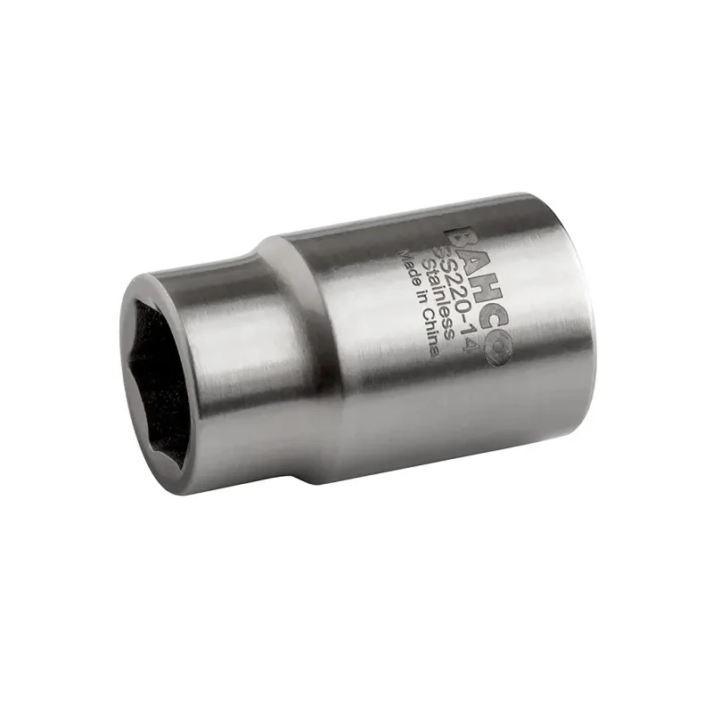 Bahco Stainless Steel 1/4 in Drive 5.5 mm 6 Point Square Socket, 25mm Overall Length SS210-5.5