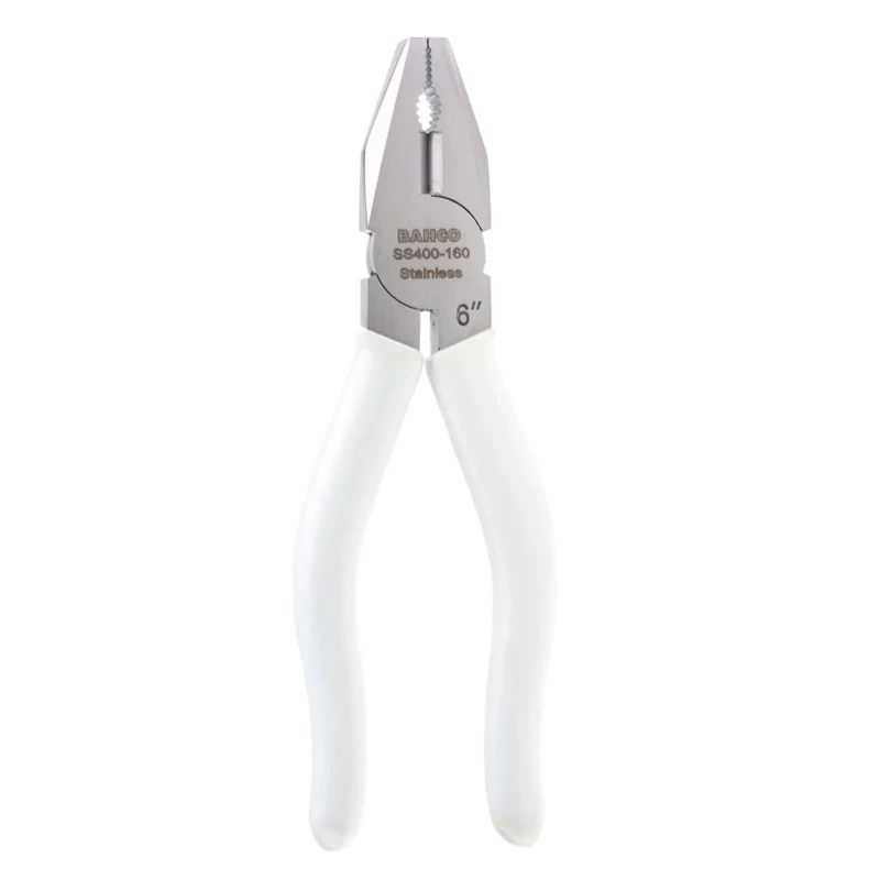 Bahco Combination Plier with 160mm Overall Length, Cutting Capacity 1 mm, PVC Handle SS400-160