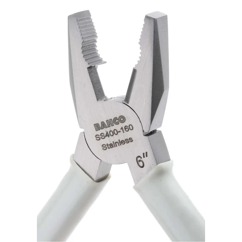 Bahco Combination Plier with 160mm Overall Length, Cutting Capacity 1 mm, PVC Handle SS400-160