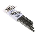 Bahco 13 Piece L Imperial Hex Key Set, Hex Size 0.05 to 9.53 mm, Long Arm, Stainless Steel BE-9786I