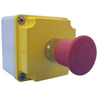 Lovato Electric LPZM Series Twist Release Emergency Stop Push Button Surface Mount NC IP67 IP66 LPZM1B501