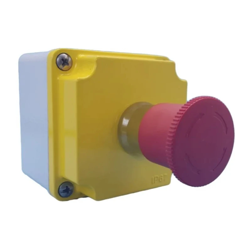 Lovato Electric LPZM Series Twist Release Emergency Stop Push Button Surface Mount NC IP67 IP66 LPZM1B501