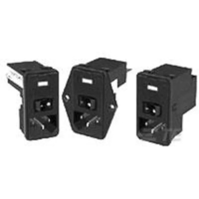 TE Connectivity IEC Filter 250V AC 3A Snap-in Vertical Mount Faston PS0S0DM3E