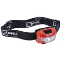 RS PRO Rechargeable LED Head Torch 250 lm 66 m, IPX6 Waterproof, Lithium-Polymer Battery, Adjustable Head Strap 186-4621
