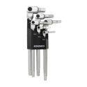 Bondhus 6 Piece L Metric Hex Key Set Steel Matte Chrome Finish Hex Size 4 to 10 mm 00035