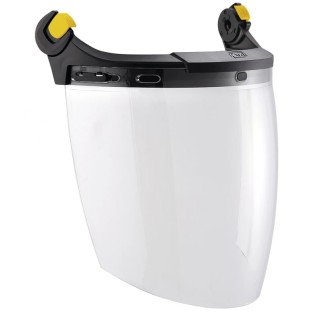 Petzl Clear Polycarbonate Face Shield with Face Shield Guard, Resistant To Liquid Splash, Electric Arc Resistant A014AA00
