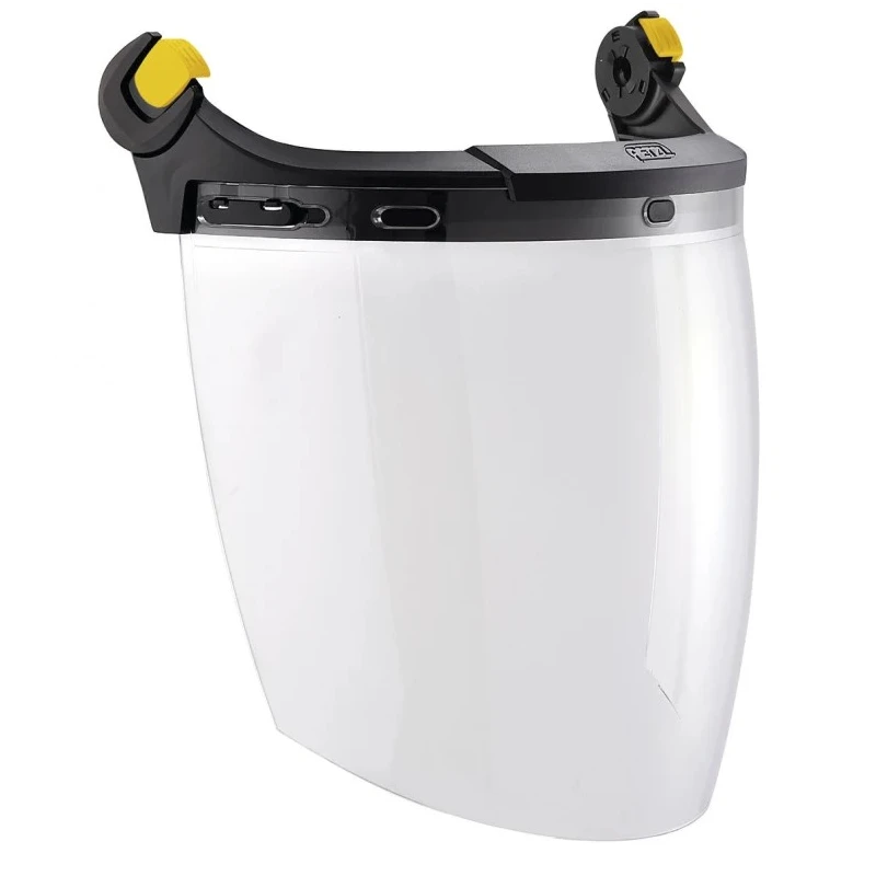 Petzl Clear Polycarbonate Face Shield with Face Shield Guard, Resistant To Liquid Splash, Electric Arc Resistant A014AA00