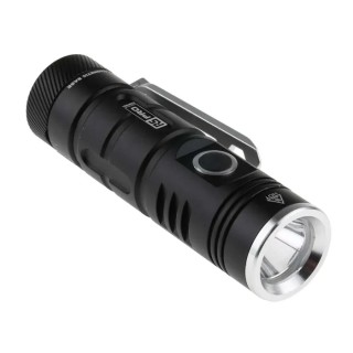 RS PRO Rechargeable LED Pocket Torch Black, 600 Lumen, USB Type C, Aircraft Aluminium Housing, Model 186-4623