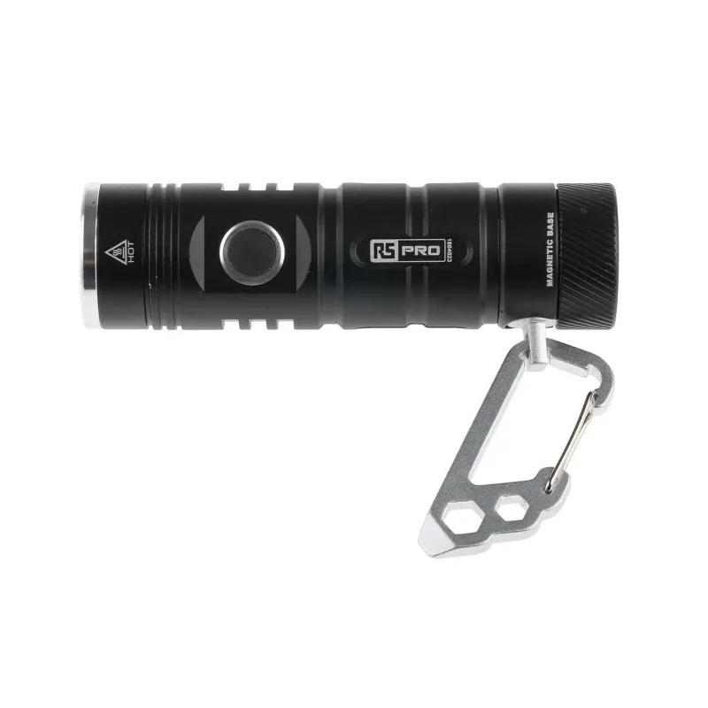 RS PRO Rechargeable LED Pocket Torch Black, 600 Lumen, USB Type C, Aircraft Aluminium Housing, Model 186-4623