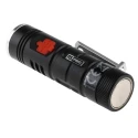 RS PRO Rechargeable LED Pocket Torch Black, 600 Lumen, USB Type C, Aircraft Aluminium Housing, Model 186-4623