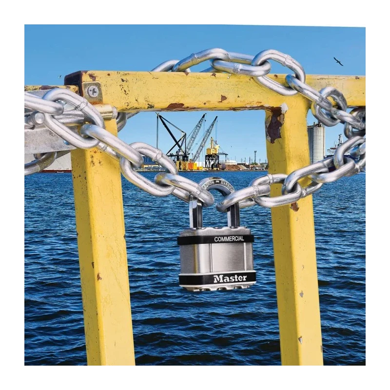 Master Lock Keyed Stainless Steel Padlock Weatherproof 8 mm Shackle Diameter 25 mm Length 44 mm Width M1STS