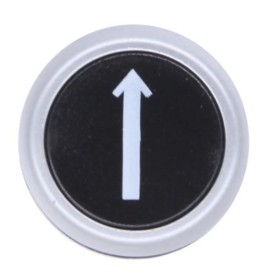 RS PRO Black Spring Return Push Button Head 22mm Cutout Diameter Round Actuation IP65 188-1138