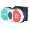 RS PRO Green, Red Spring Return Push Button Head, Round Shape, 22 mm Cutout Diameter, IP65 Rated 188-1199