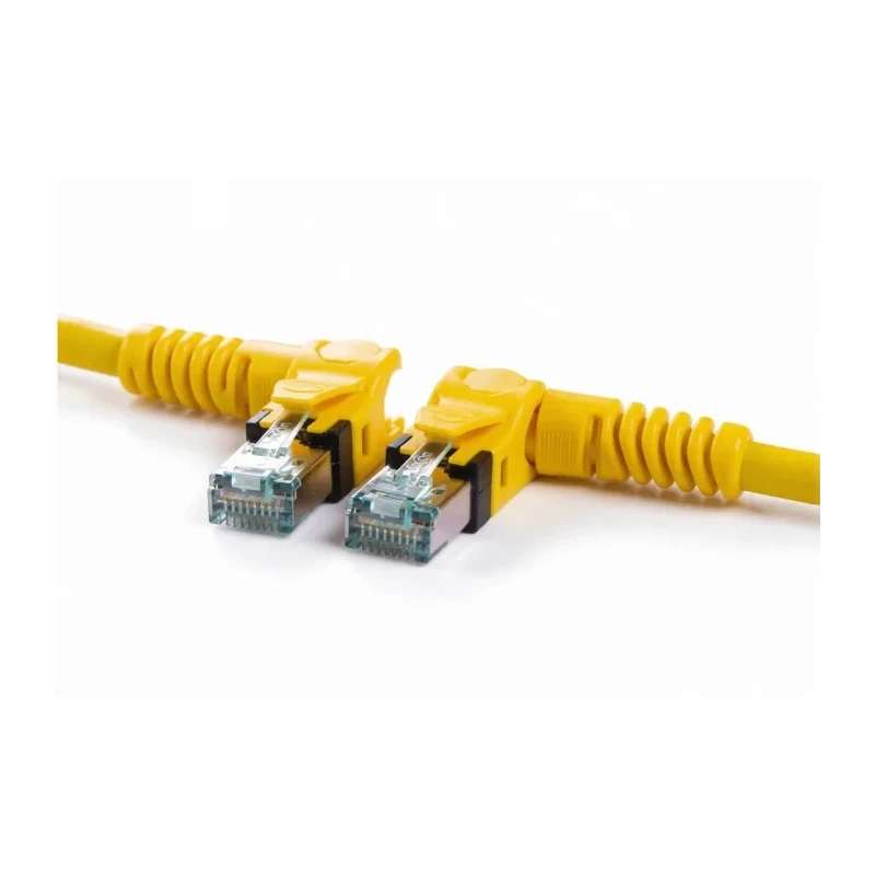 HARTING VARIOBOOT Cat6a Ethernet Cable RJ45 Male to RJ45 Male 0.5 m Yellow Shielded Polyurethane 09488585745005