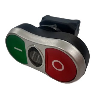 RS PRO Red, Green Spring Return Twin Touch Push Button Head, 22 mm Cutout Diameter, IP65 188-1200