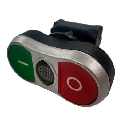 RS PRO Red, Green Spring Return Twin Touch Push Button Head, 22 mm Cutout Diameter, IP65 188-1200