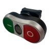 RS PRO Red, Green Spring Return Twin Touch Push Button Head, 22 mm Cutout Diameter, IP65 188-1200