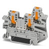 Phoenix Contact Grey 1-Level Push-in Feed Through Terminal Block PTV Series 800V 28A IECEx/ATEX 1078966