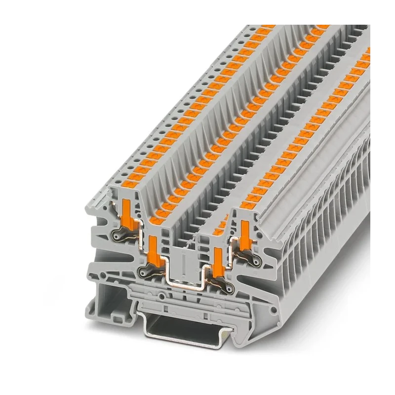 Phoenix Contact PTV Series Feed Through Terminal Block Grey, 1-Level, Push-in Technology, IECEx/ATEX Certified 1078999