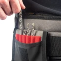 CK Polyester 50 Pocket Power Tool Holster Industrial Grade, Zipper Lock with Belt MA2737