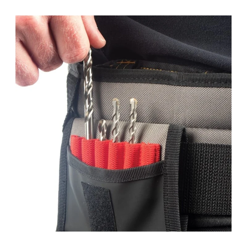 CK Polyester 50 Pocket Power Tool Holster Industrial Grade, Zipper Lock with Belt MA2737