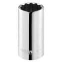 Expert by Facom 1/2 in Drive 13 mm 12 Point Bi-Hexagon Socket Chrome Vanadium Steel 79mm Overall Length E117279