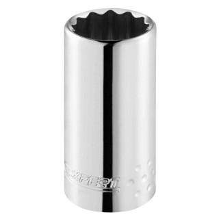 Expert by Facom 1/2 in Drive 13 mm 12 Point Bi-Hexagon Socket Chrome Vanadium Steel 79mm Overall Length E117279