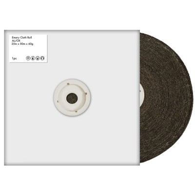 RS PRO Aluminium Oxide Abrasive Paper Roll 50 m Length 25 mm Width P60 Grit 188-3388