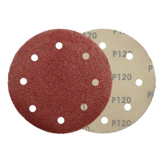 RS PRO Aluminium Oxide Abrasive Disc Velcro Backing 150 mm Diameter 120 Grade P120 Grit 188-3433