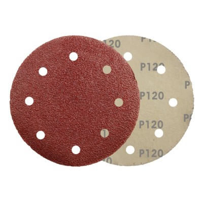 RS PRO Aluminium Oxide Abrasive Disc Velcro Backing 150 mm Diameter 120 Grade P120 Grit 188-3433