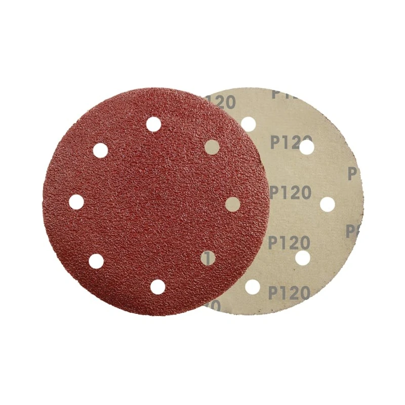 RS PRO Aluminium Oxide Abrasive Disc Velcro Backing 150 mm Diameter 120 Grade P120 Grit 188-3433