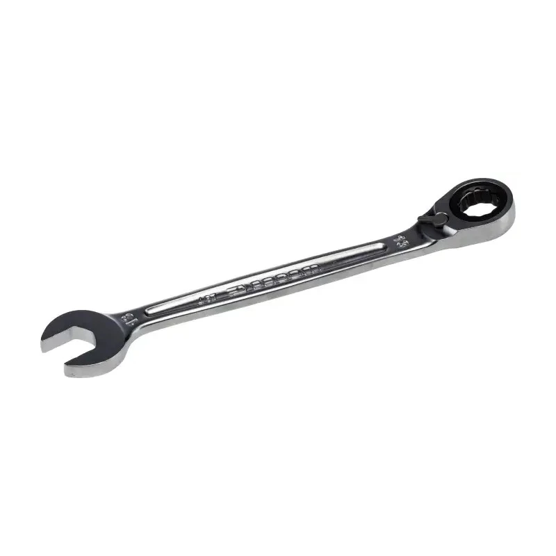 Facom Combination Ratchet Spanner Satin Chrome, 178mm Overall Length 13 mm 467B.13
