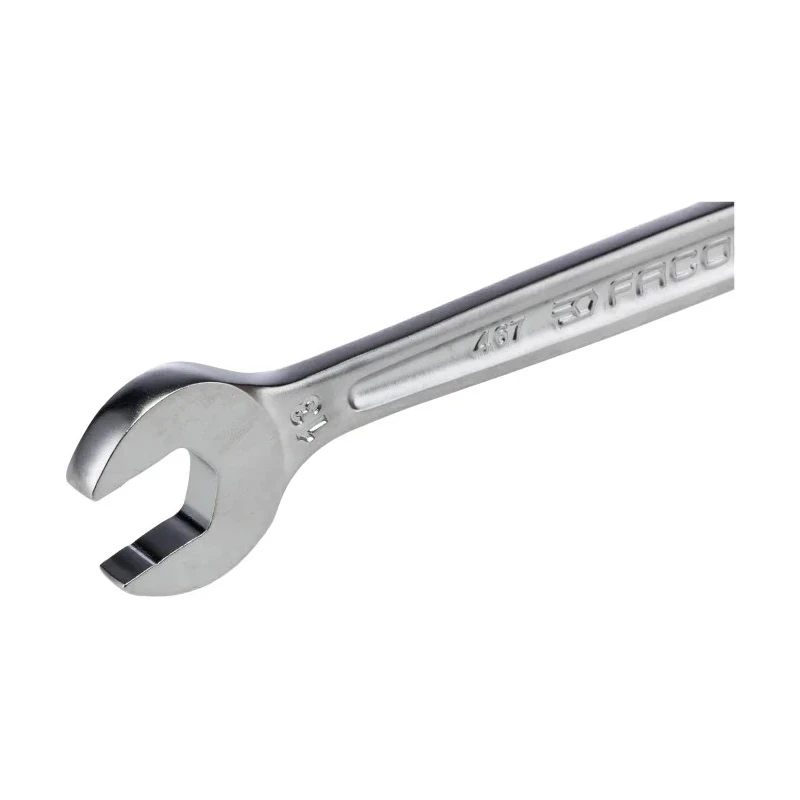 Facom Combination Ratchet Spanner Satin Chrome, 178mm Overall Length 13 mm 467B.13