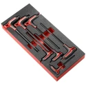 Facom 7 Piece T Metric Hex Key Set with Hex Sizes 3-4-5-6-7-8-9-10 mm MODM.84TZSA