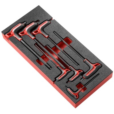 Facom 7 Piece T Metric Hex Key Set with Hex Sizes 3-4-5-6-7-8-9-10 mm MODM.84TZSA