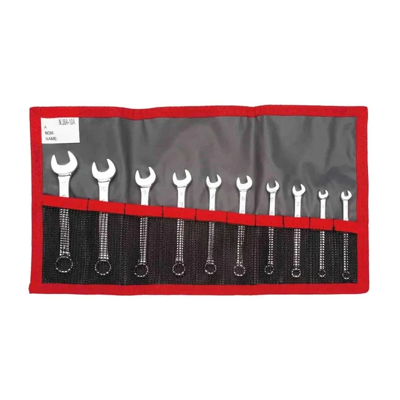 Facom 10-Piece Spanner Set, 3.2 to 11 mm, Box or Roll Set 39.JE10T