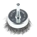 RS PRO Steel Crimp Wire Abrasive Brush, 6 mm Diameter, 55 mm Face Width, Shank Fixing, Max 4500 rpm 188-4099